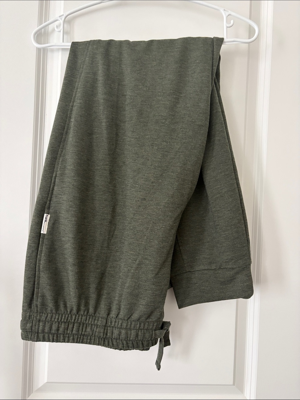 Frank & Oak Olive Green Track Joggers